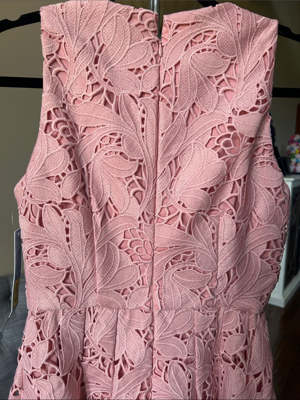 Antonio Melani Quinta Dress Pink Floral Lace Midi Dress NWT Size 2 - Picture 7 of 10